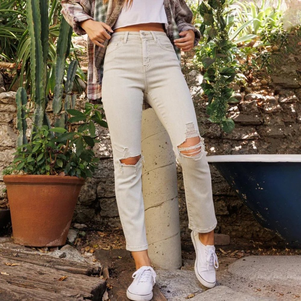 *NEW* Vervet by Flying Monkey Super High-Rise Slim Straight Jeans